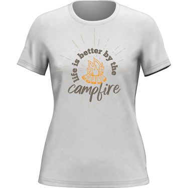 Life Is Better Campfire T-Shirt for Women